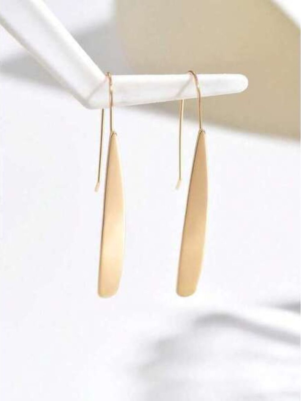 Fashion Geometric Rectangular Shiny Earrings, Versatile For Daily